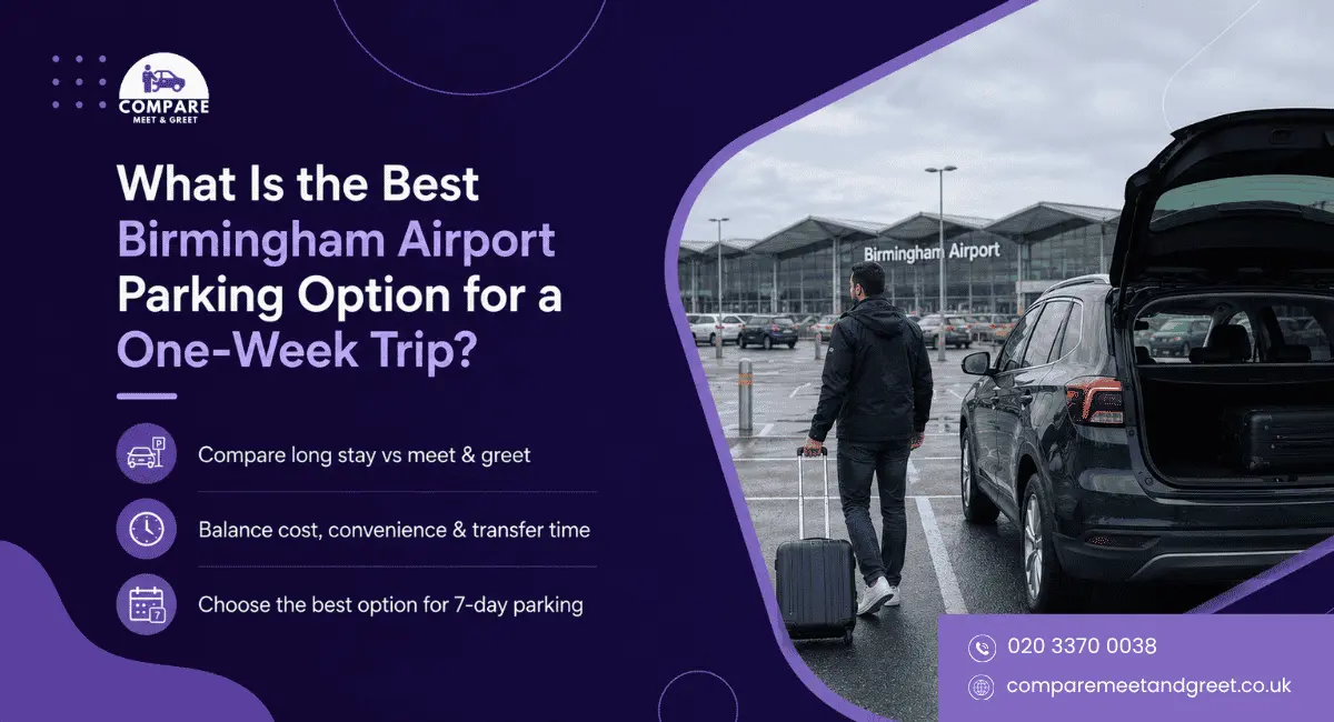 What Is the Best Birmingham Airport Parking Option for a Week Trip?