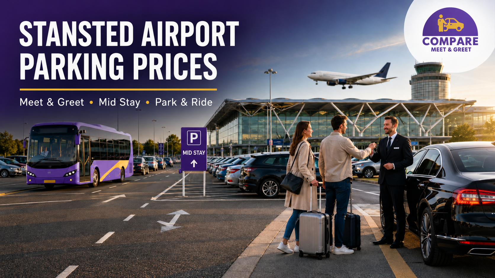 Stansted Airport Parking Prices: Meet and Greet, Mid Stay and Park and Ride