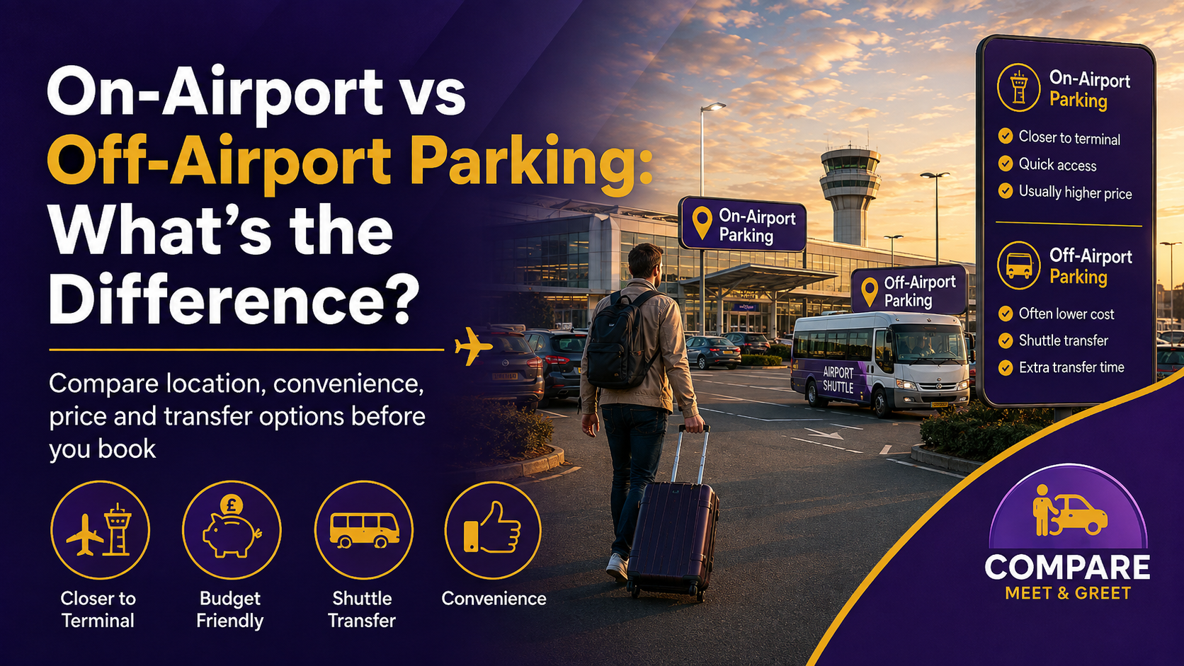 On-Airport vs Off-Airport Parking: What’s the Difference?