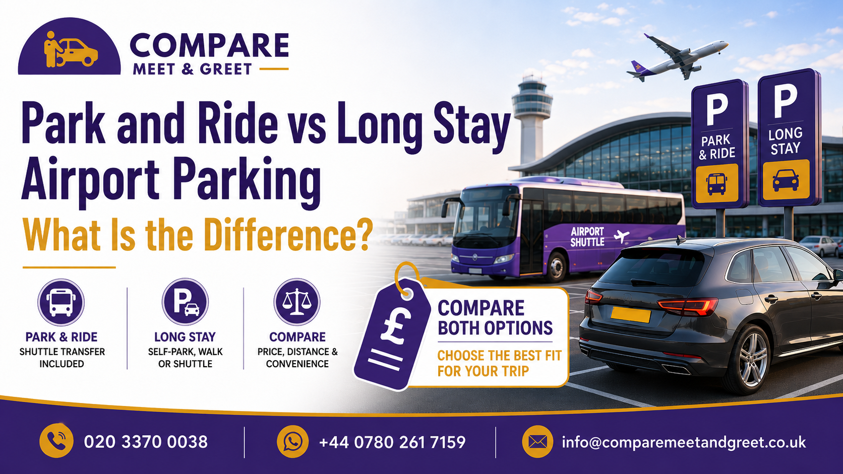 Park and Ride vs Long Stay Airport Parking: What Is the Difference?