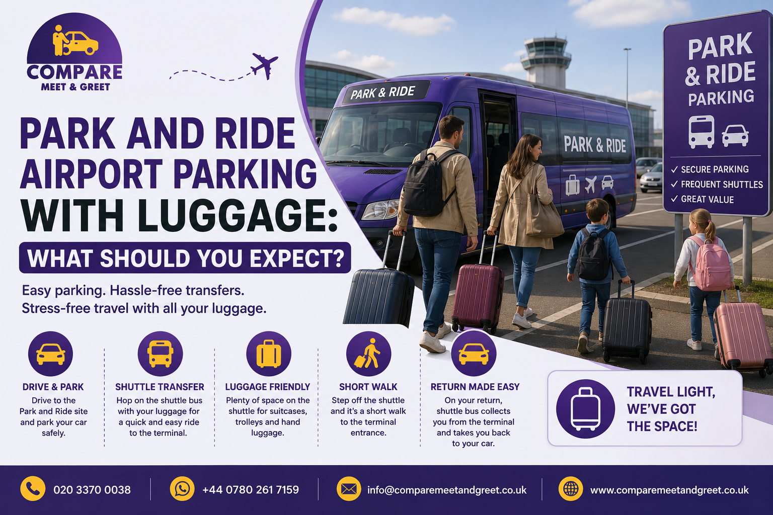 Park and Ride Airport Parking With Luggage: What Should You Expect?