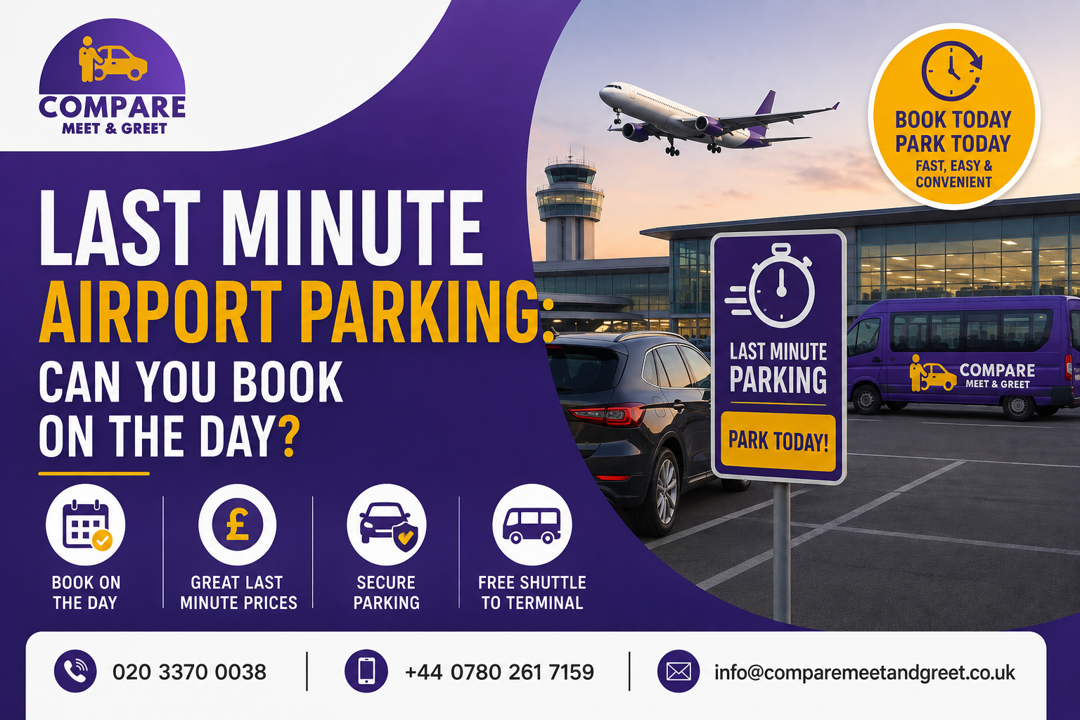 Last Minute Airport Parking: Can You Book on the Day?